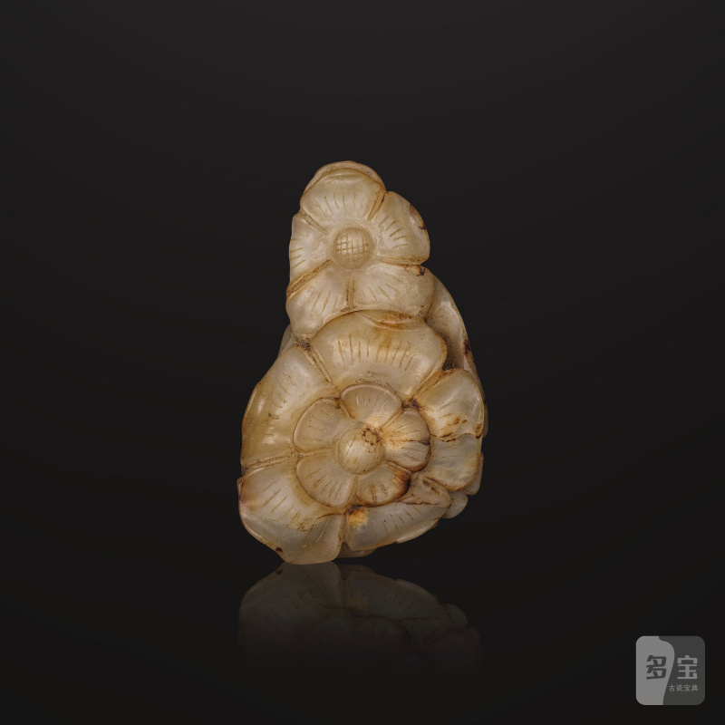 元或更晚 玉鏤雕花鳥紋珮 及 清 玉鳥銜靈芝珮 | DEUX GROUPES EN JADE SCULPTÉ - 图10